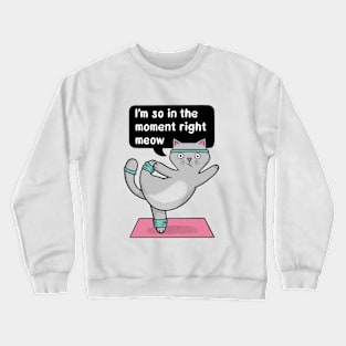 Yoga Cat - In the Moment Crewneck Sweatshirt